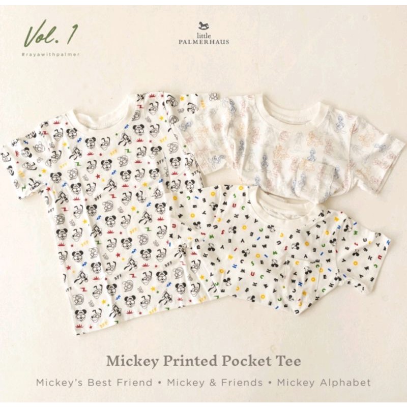 Little Palmerhaus - Mickey Printed Pocket Tee