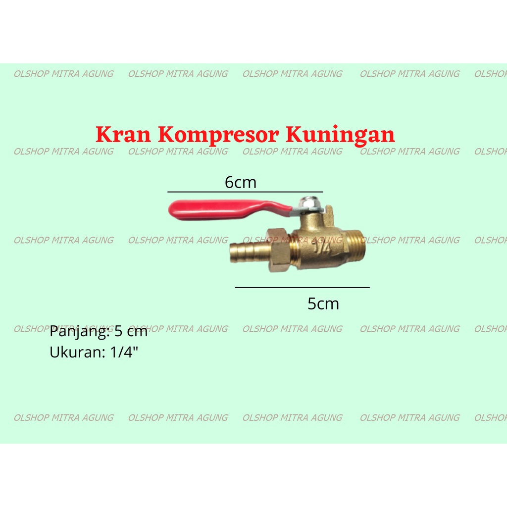 OLS Kran Kompresor 1/4 Inch Kran Kompresor Angin Hato Stop Kran Kompresor MA