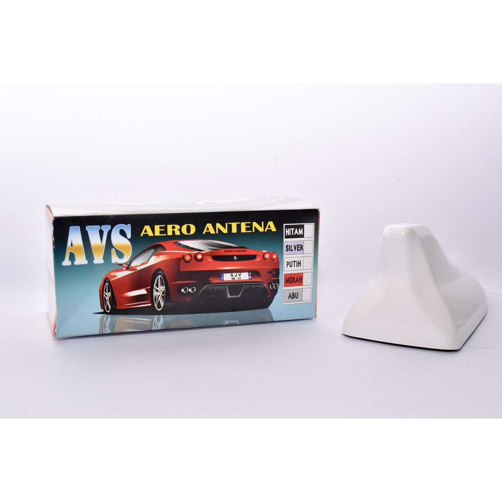 Antena Sirip Hiu PUTIH Variasi Model Aero Sharkfin WHITE Antenna Aero AVS Kinclong Mengkilap