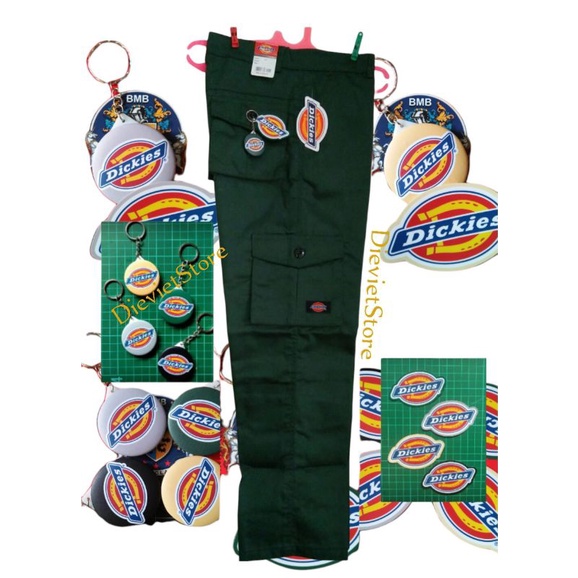 CARGO PANJANG DICKIES STANDAR FREE STICKER + GANTUNGAN PIN DICKIES