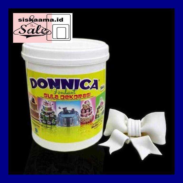 

A40D0Yh Fondant Putih Merk Donnica Repack 250 Gram Gula Dekor Bahan Hiasan Kue D50Tr40V
