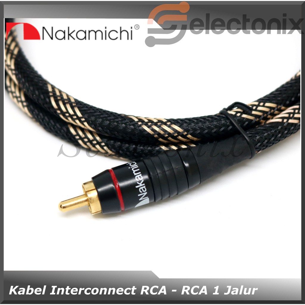 Kabel RCA Interconnect Sleeved | Nakamichi [1m]
