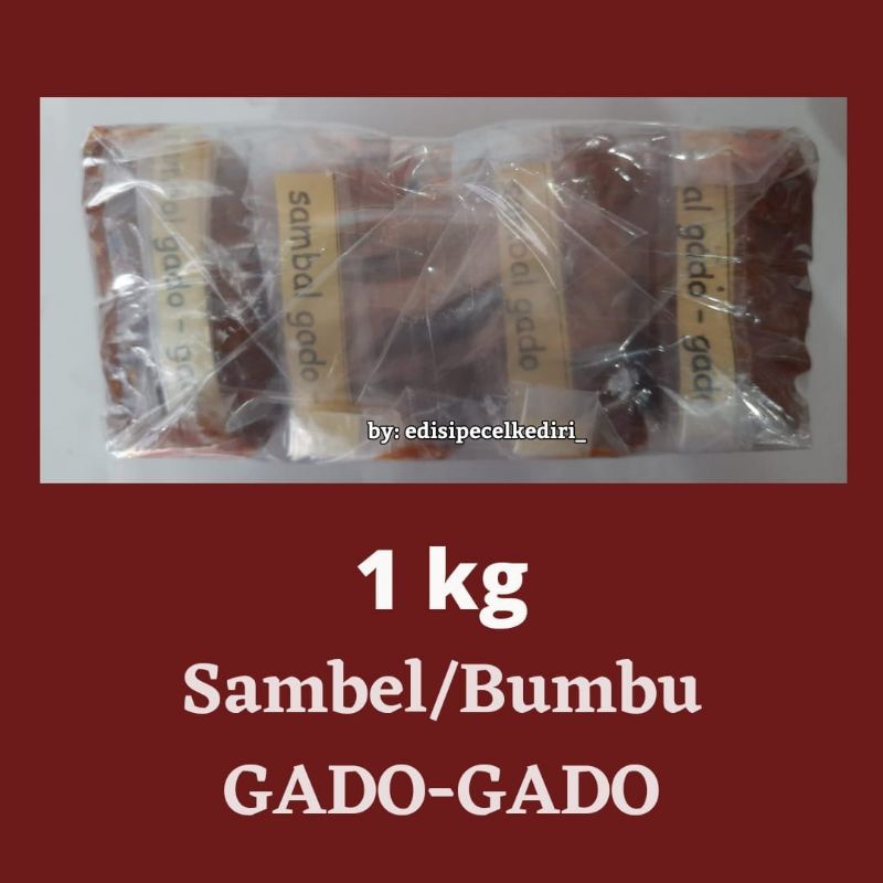 

Sambel/Bumbu GADO-GADO MT 1kg (asli Kediri)