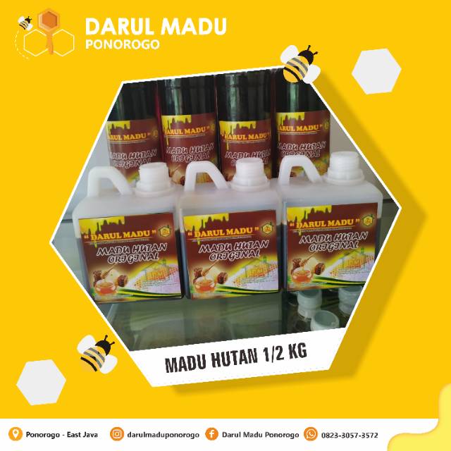 

Madu Hutan Asli isi 1/2 kg