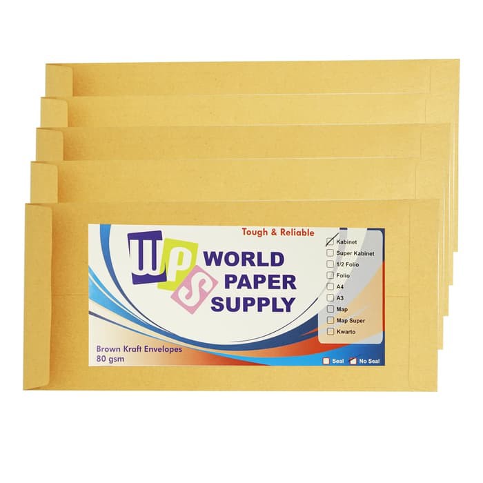 

Terlaris Amplop Coklat Ukuran Kabinet WPS ( 11 x 24 cm ) - Perpack Elegan