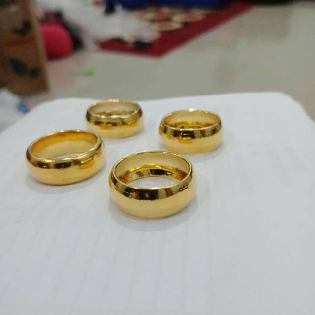 cincin berlapis emas 24 karat..