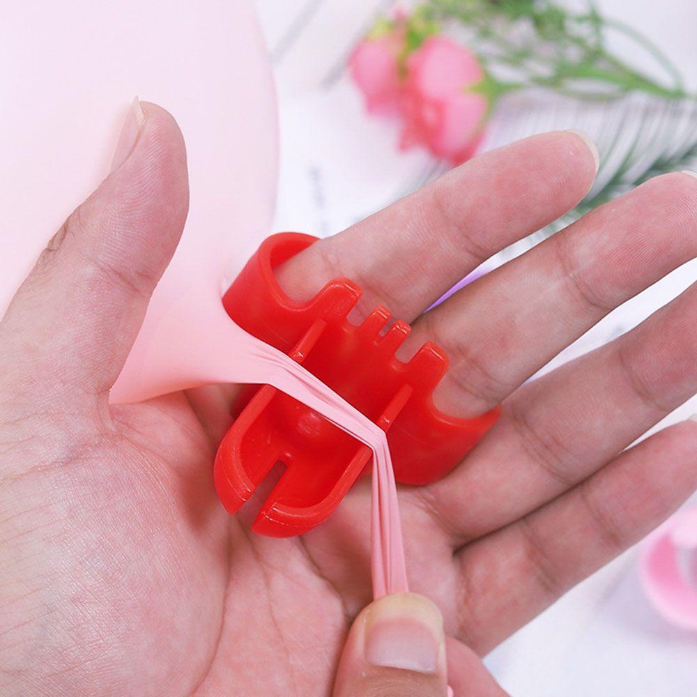 Solighter 2/5pcs Simpul Mengikat DIY Dekorasi Ulang Tahun Perlengkapan Pernikahan Balon Cepat Knotter