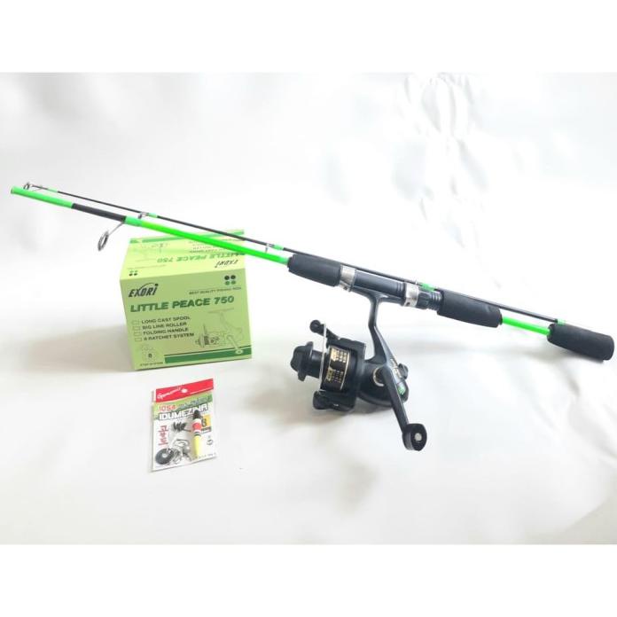 Set Pancingan Joran Japan Style 120-150 Dengan Reel Exori Little Diskon R12B