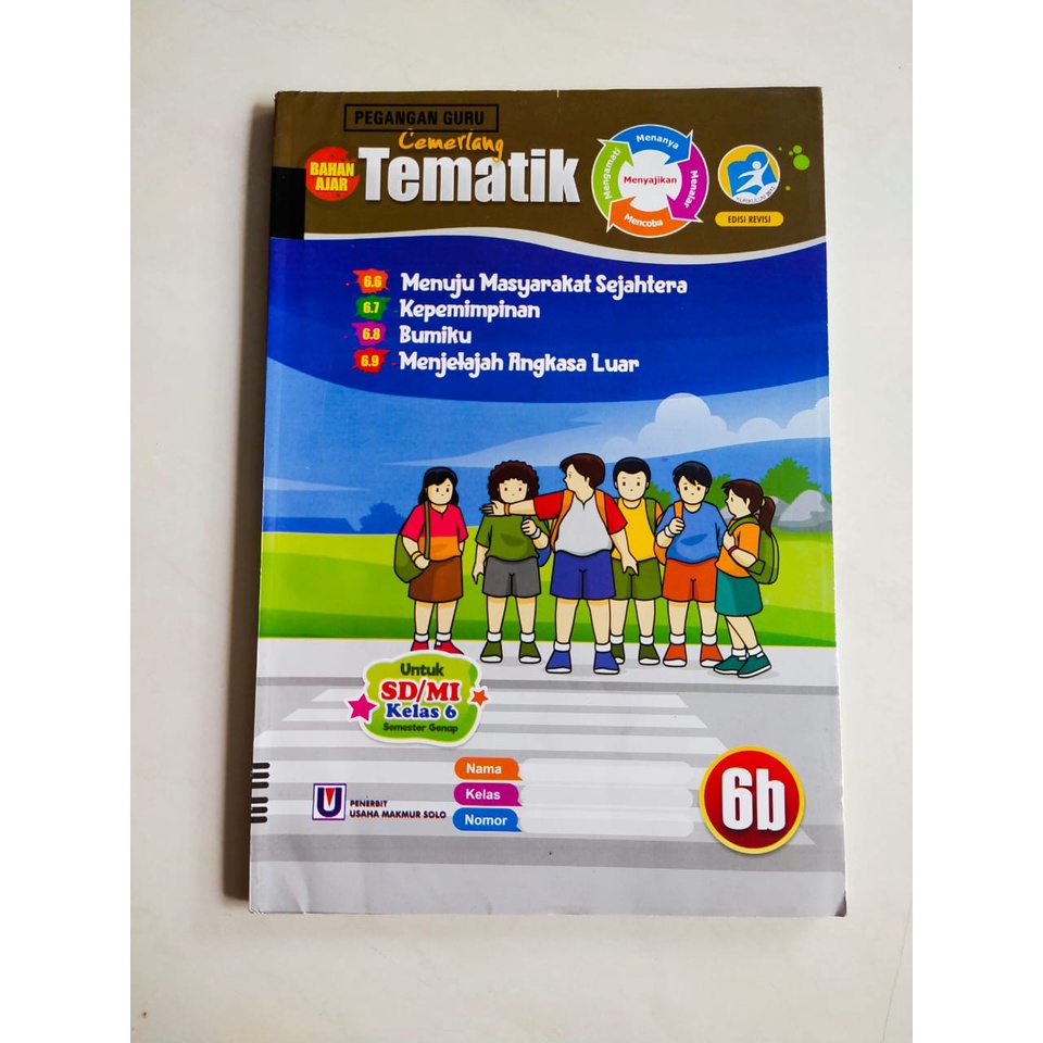 BUKU LKS Tematik CEMERLANG SD/MI kelas 6 Semester Genap (buku guru)