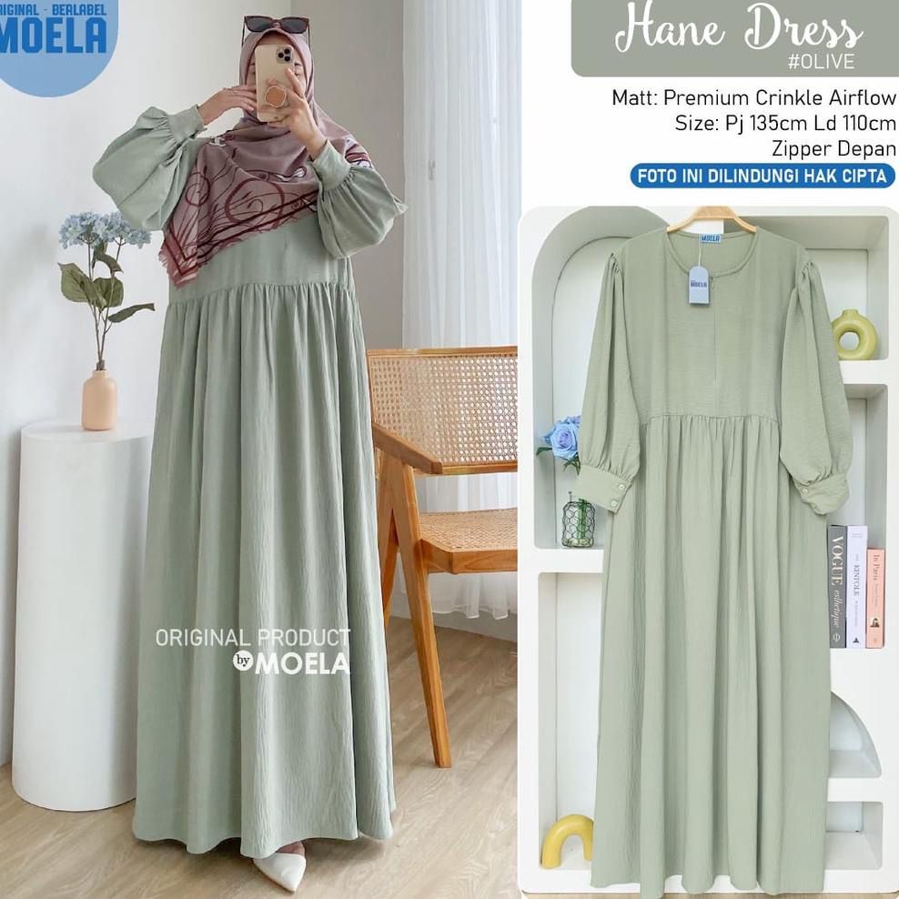 (DBY) GAMIS ALINEA MAXI DRESS BUSUI CRINCLE AIRFLOW