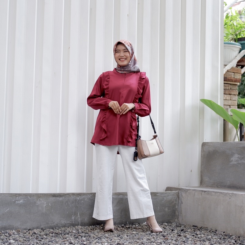 BLOUSE WANITA ATASAN BLOUSE MUSLIMAH BLOUSE RAFFLE