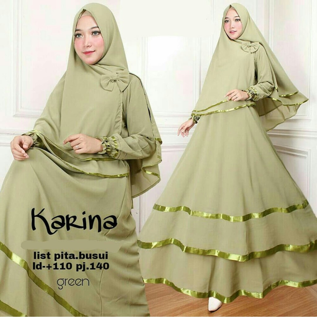 XC - MAXI KARINA SYARI / MAXI BUSUI / GAMIS KARINA SYARI / GAMIS WANITA TRENDY DAN TERLARIS