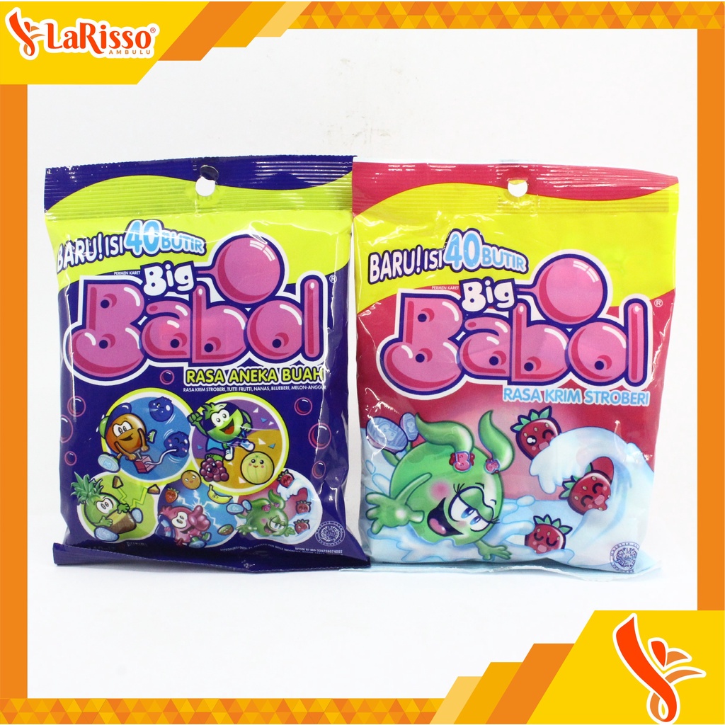 

BIG BABOL PERMEN KARET 128GR ISI 40PCS ALL VARIAN