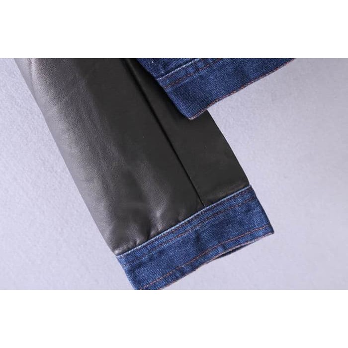 Terbaru Ija-41 (M) Jaket Denim Levis Kulit Jacket Import Korea Skull Kpop Diskon