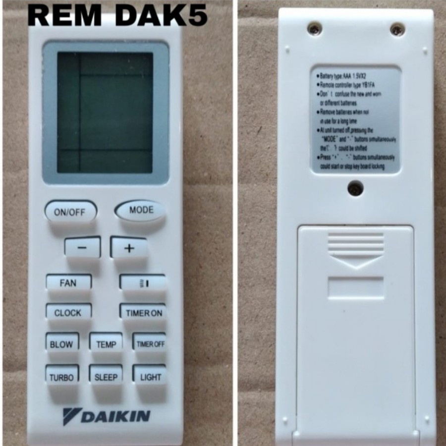 Remote ac daikin arc467a1