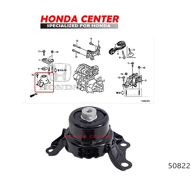 engine mounting gantungan mesin pangkuan mesin kanan jazz s rs gk5 2014 2015 2016 2017 2018 2019 on