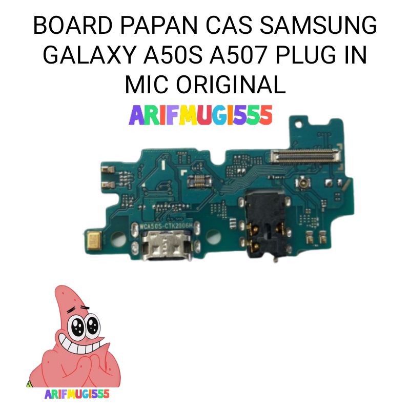 Flexible Flexible Board Papan Konektor Conektor Charger Samsung galaxy A50S A507 Plug in mic Original