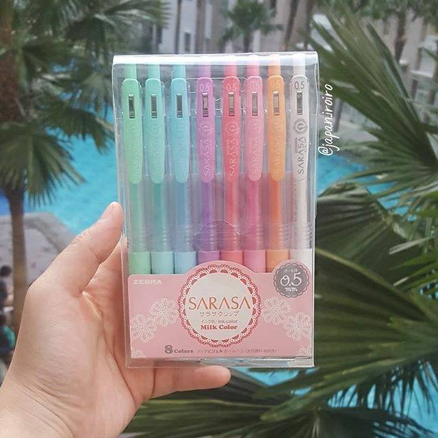 

Sarasa pulpen milk color isi 8