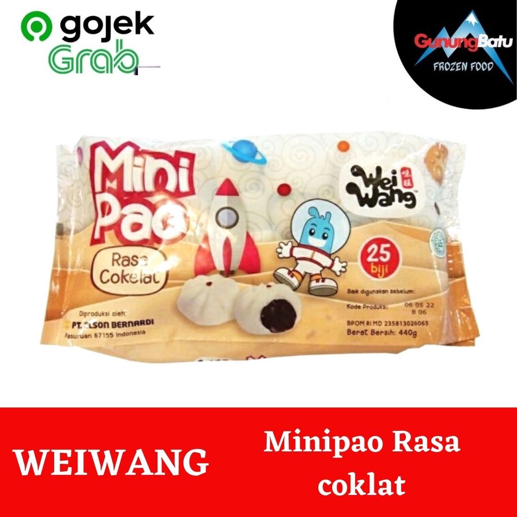 

WEIWANG MINIPAO COKLAT 440 GRAM