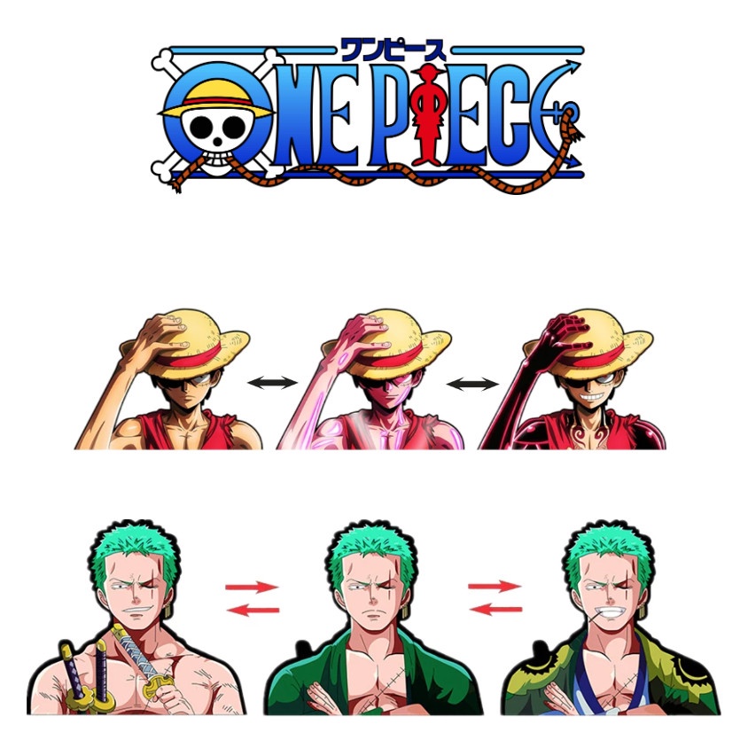 Sticker Lenticular/3D Motion/Moving Sticker - One Piece