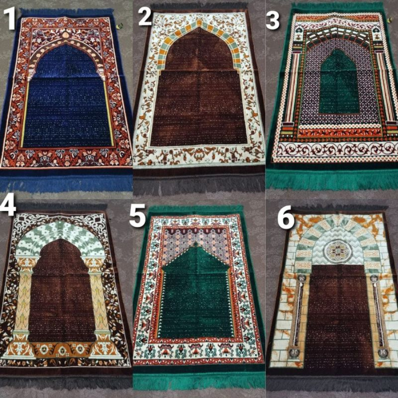 Sajadah akbar premium, tebal, motif terbaru uk 70×110 exclusive