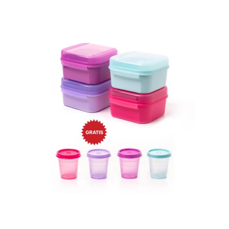 Tupperware FANCY SIGNATURE Set isi 4pcs with gift