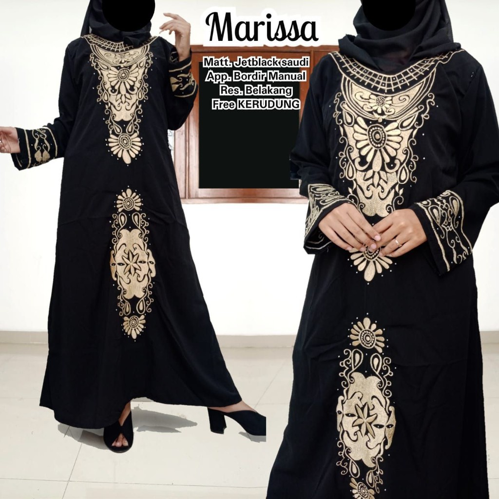 GAMIS WANITA TERBARU /HITAM/JUBAH ARAB/ GAMBAR 99% SAMA 80