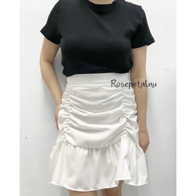 skirt korean / rok mini korea / korean ruffle skirt / rok korea / rok kerut mini / rok serut