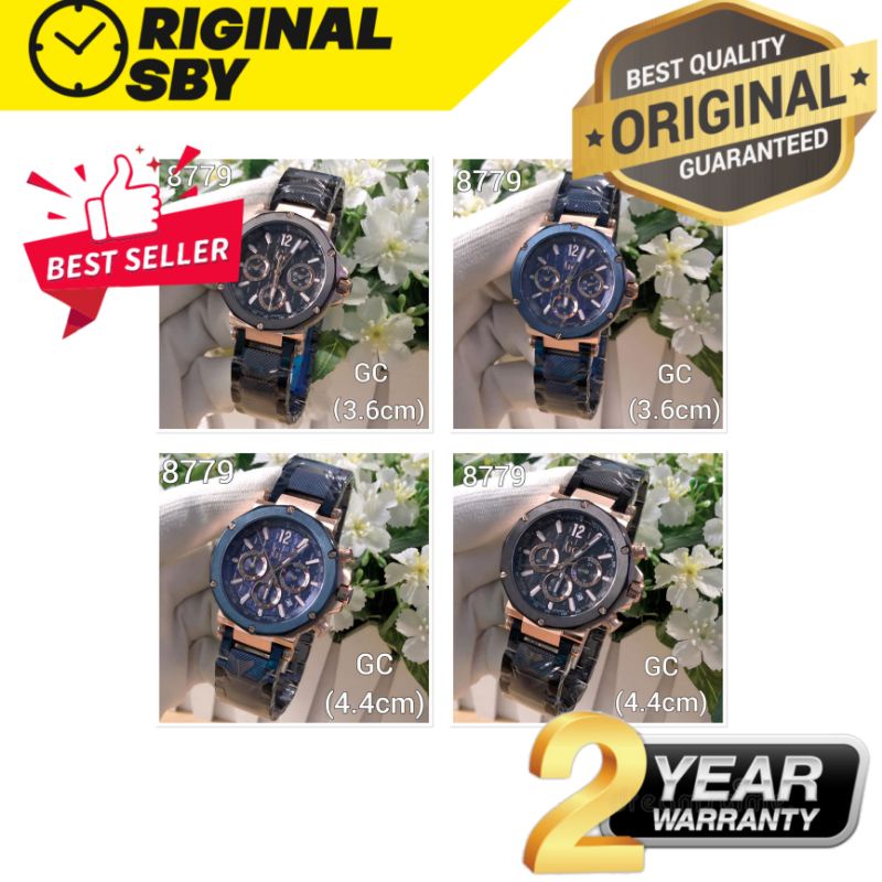JAM TANGAN PRIA WANITA | RANTAI | KULIT | KARET | MURAH | gu3ss collection Gc 8779 - original chrono