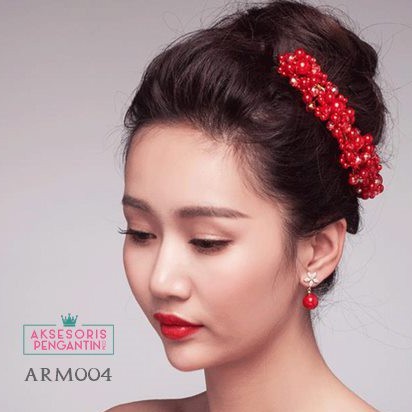 [TOKO TERPERCAYA] AKSESORIS PENGANTIN HIASAN RAMBUT HEADPIECE HAIRBAND ARM004