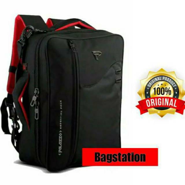 RANSEL PALAZZO 34685 ORI TAS RANSEL LAPTOP MULTIFUNGSI 3 IN 1 TAS SELEMPANG TAS KANTOR TAS TRAVEL