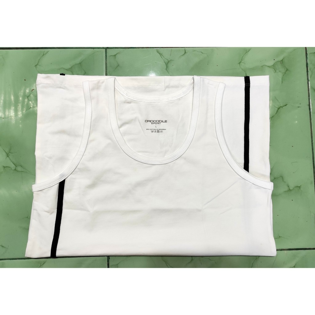 Kaos Dalam Pria Singlet Polos Crocodile Sport Reject Pabrik Ori