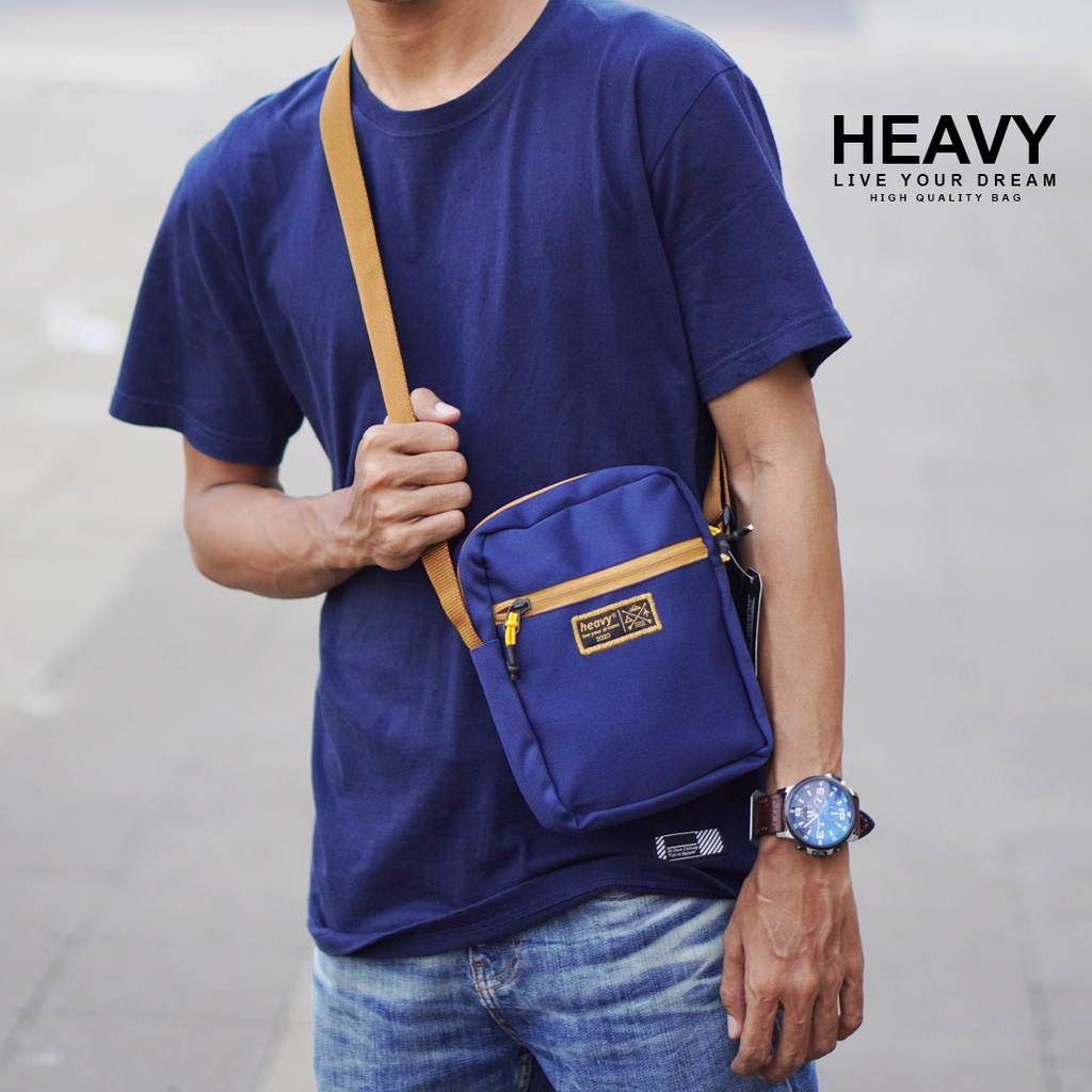 Sling Bag Heavy Original , mini tas selempang heavy , tas selempang pria