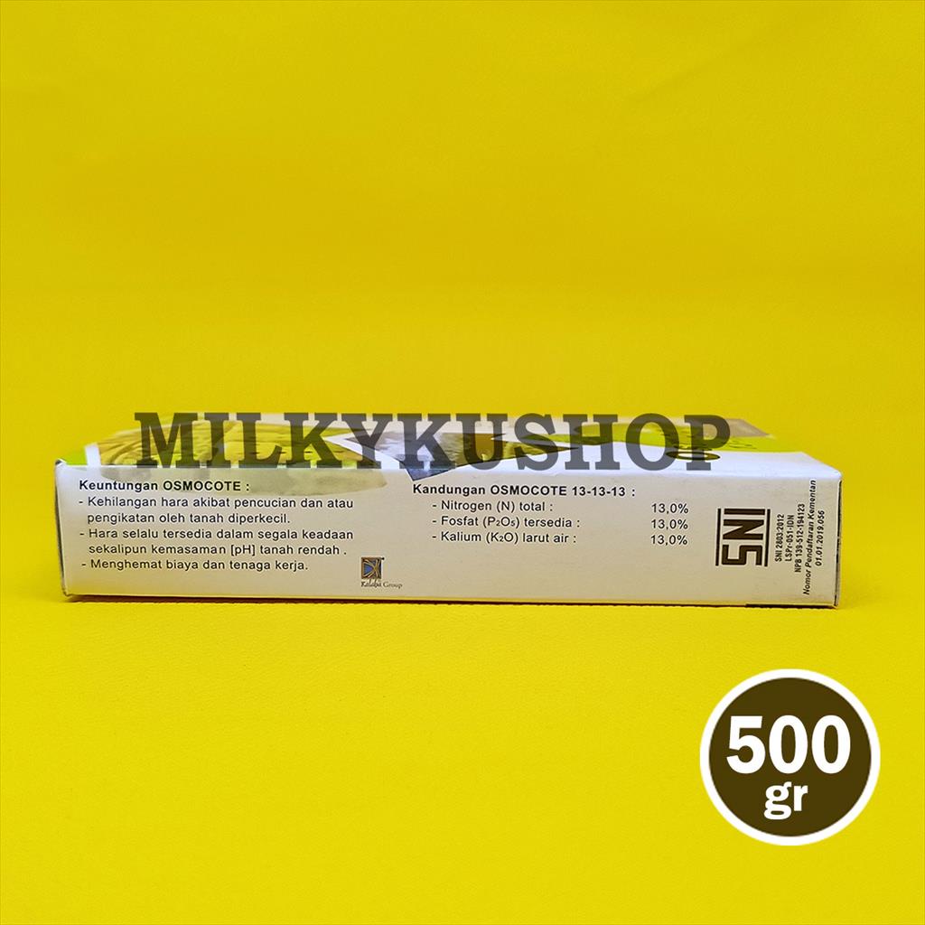 PUPUK OSMOCOTE 13 13 13 ISI 500 GRAM KEMASAN PABRIK DEKASTAR SEIMBANG