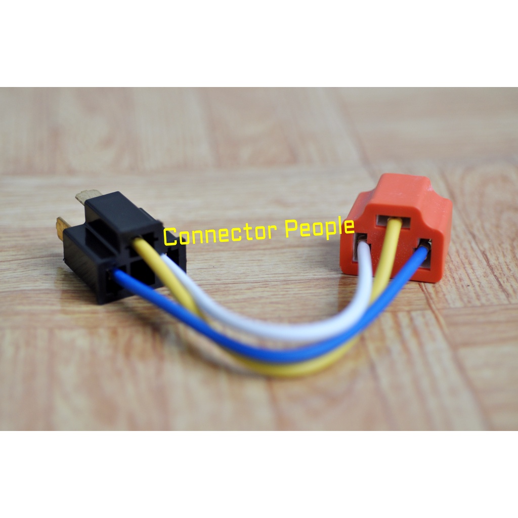 PNP Soket H4 Adaptor Converter Lampu H4 Female ke H4 Male