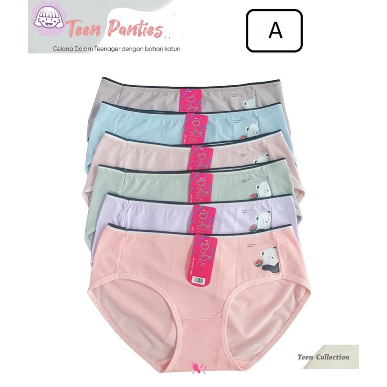 Celana Dalam Wanita Anak Cewek ABG Remaja Katun Motif DS