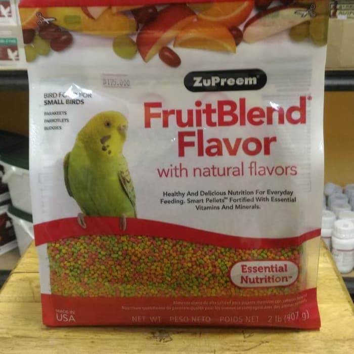 Makanan Burung Ulat Kering Pakan Burung Zupreem Fruitblend Flavor Size S Produk Terbaik Shopee Indonesia