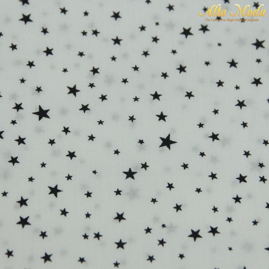 

Alta Moda Cotton Hitam Putih Motif Bintang (1M)