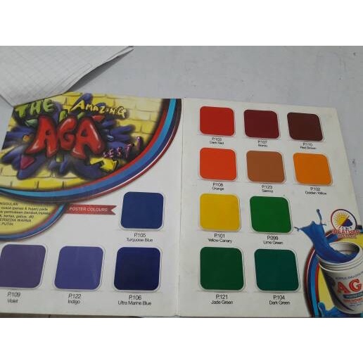 

Cat AGA warna standart 1kg. cat poster. cat akrilik. acrylic