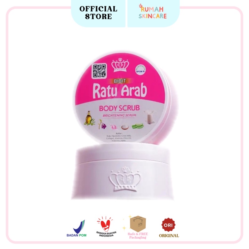 RATU ARAB Body Scrub Lulur Susu 250gr