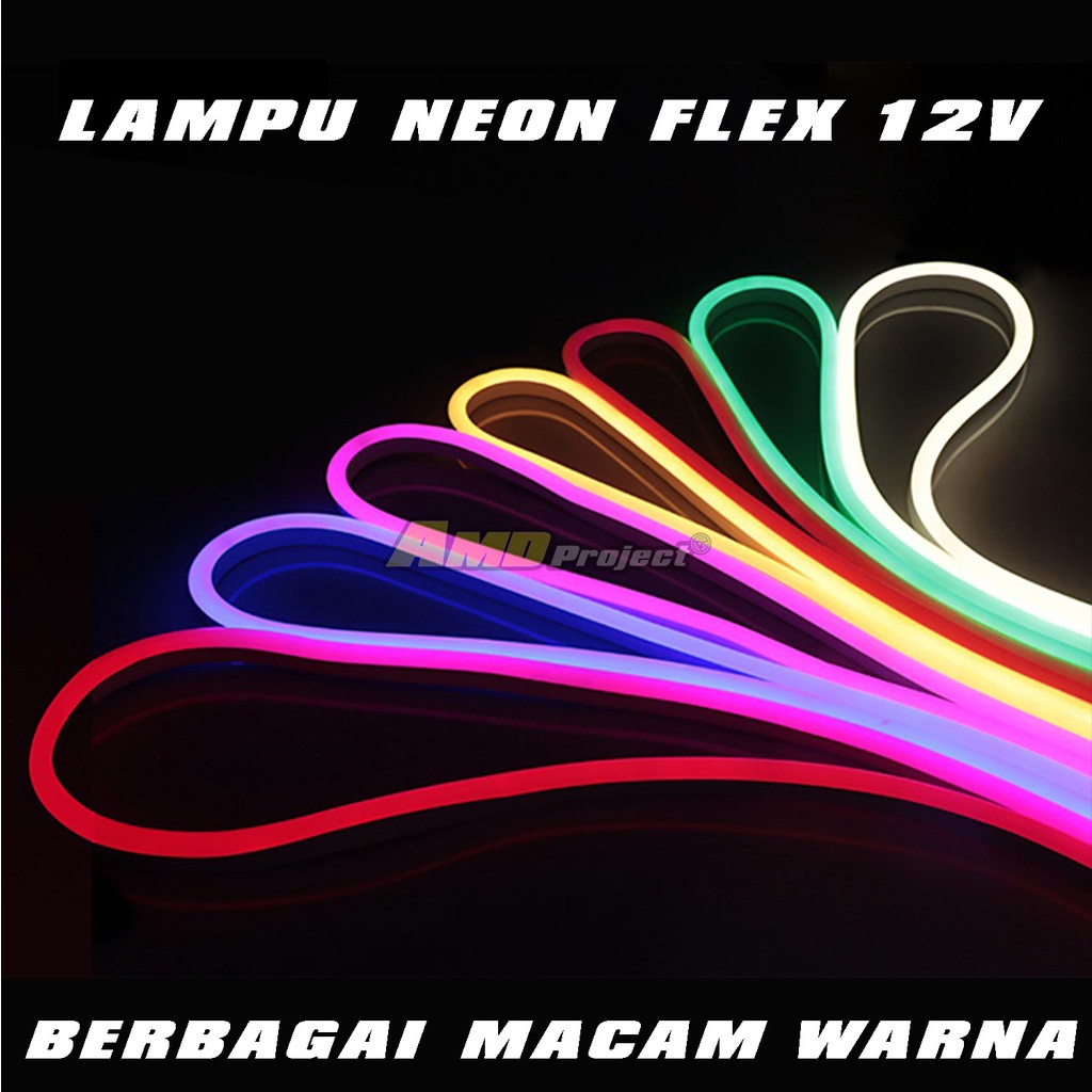 Led Neon Flex 12v 1 Meter Lampu Dekorasi Etalase Variasi Tidur Fleksibel Per 1m 12 Volt DC Murah Ber