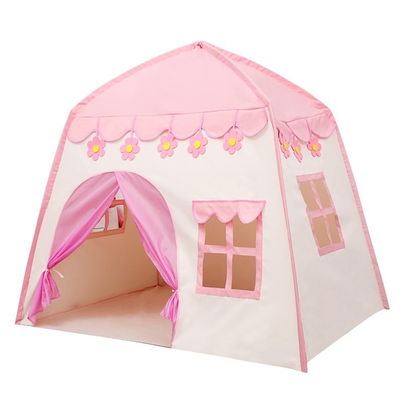 Tenda Lipat Portable Warna Pink Untuk Anak Perempuan