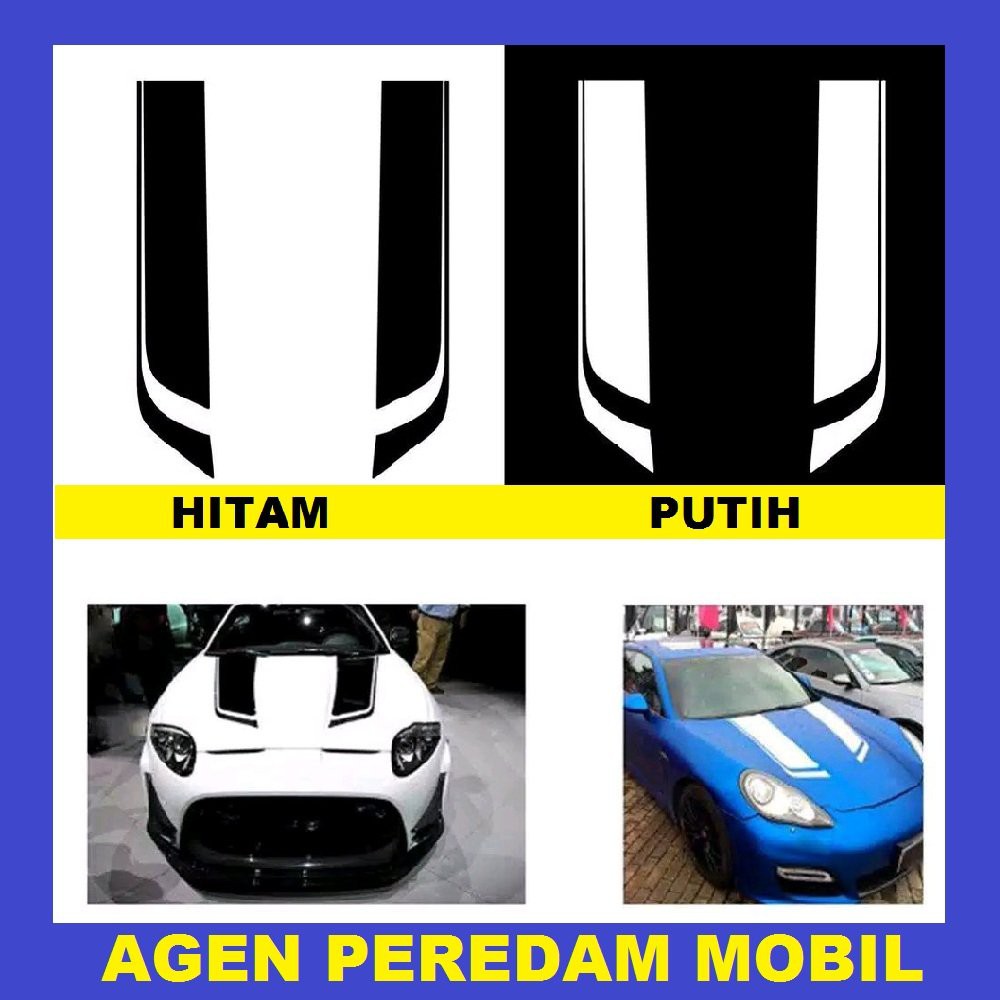 STIKER KAP MESIN MOBIL