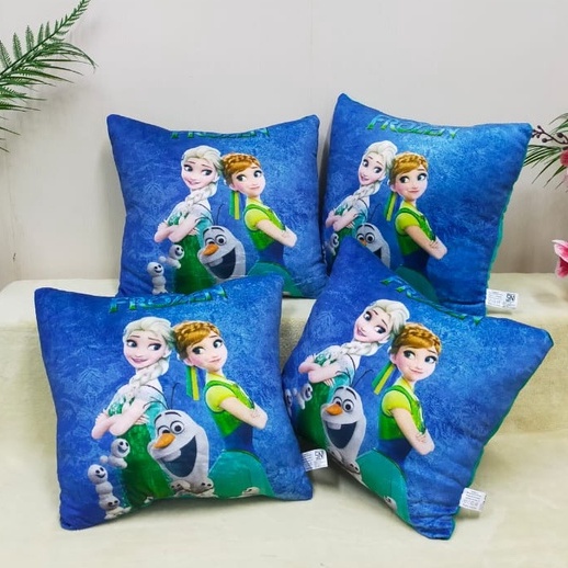 Bantal Frozen/Bantal Elsa Anna/Bantal Kotak Frozen/Bantal Karakter/Bantal Empuk/Bantal Boneka Frozen