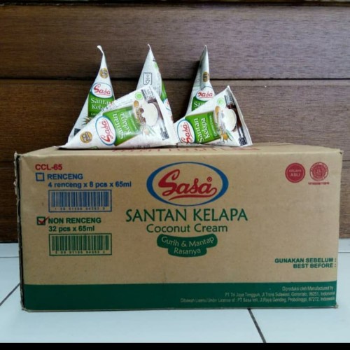 Santan Siap Pakai 65 Ml / Sasa Santan Cair