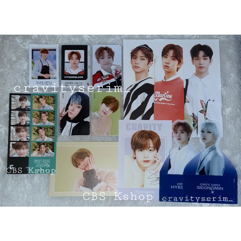 Cravity Season 3 Album Ver 2 Photocard Standee ID Slogan Minhee Seongmin Wonjin Taeyoung Jungmo