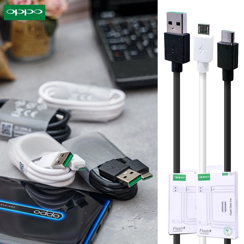 Kabel Data Original Oppo Flash 3.1A Micro type C