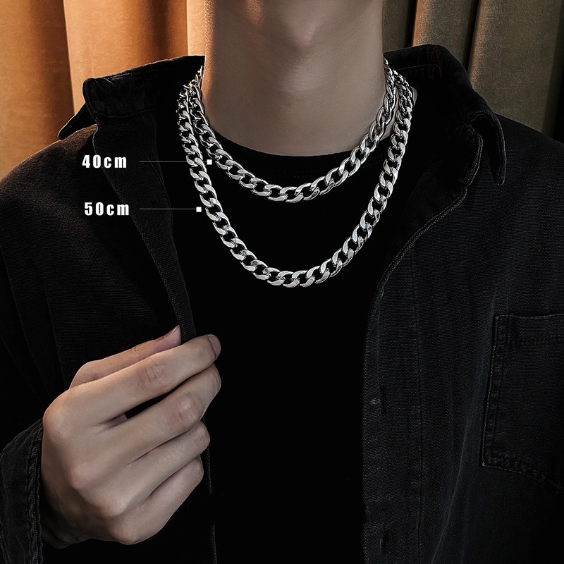 Chain Necklace Accessories Trendy Hip Hop Titanium Steel Clavicle Chain