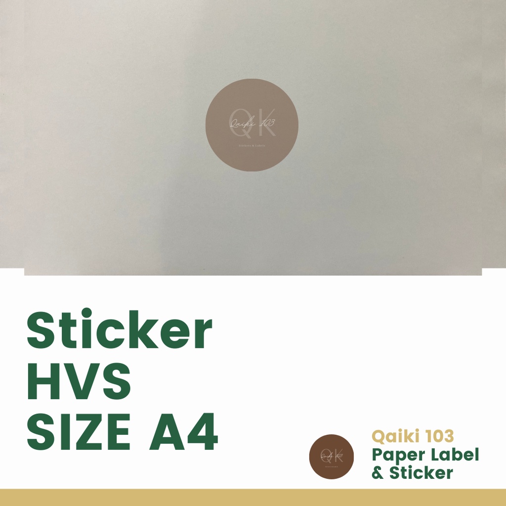 

Kertas Sticker HVS Ukuran A4