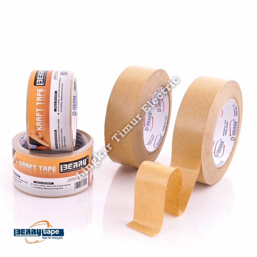 

Kraft Tape Berry 48mm x 12m / Lakban Kertas Berry